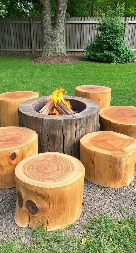 Tree Stump Seating
