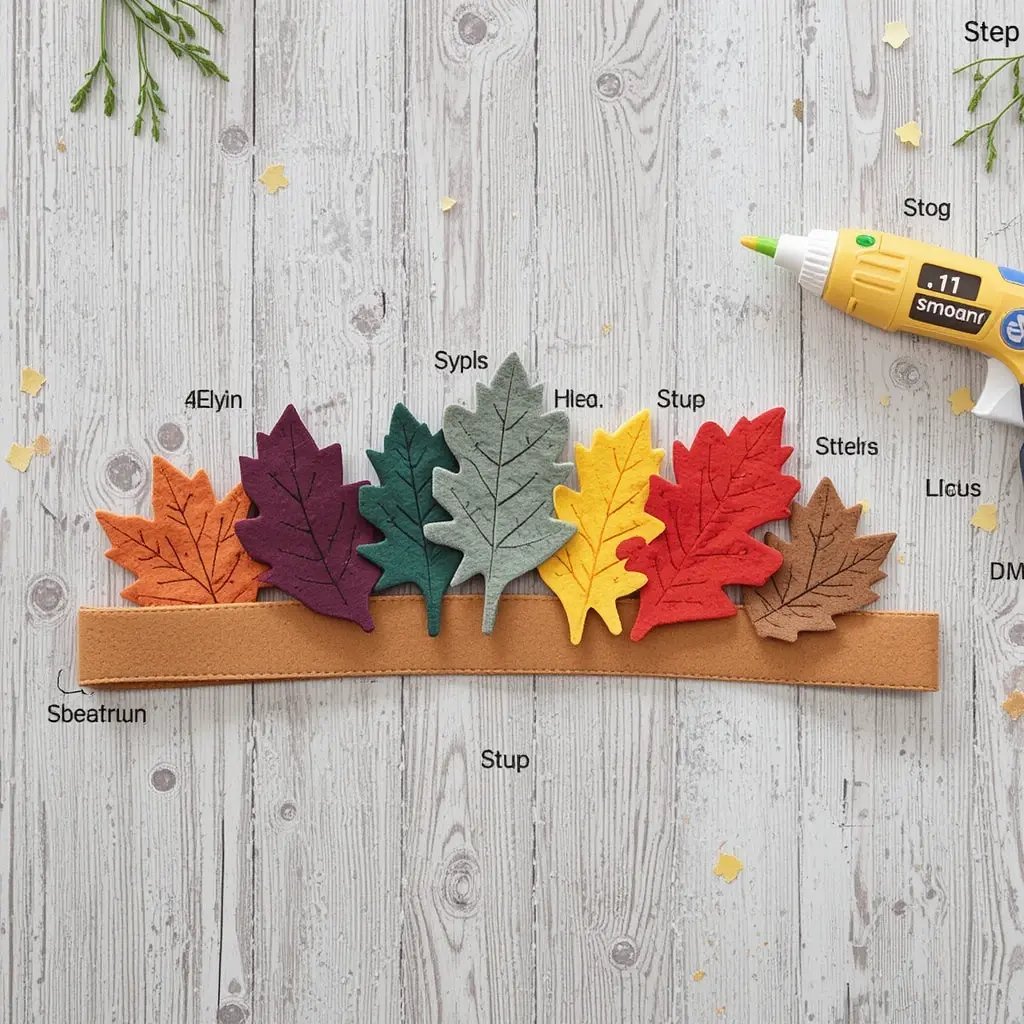 Felt Leaf Crowns