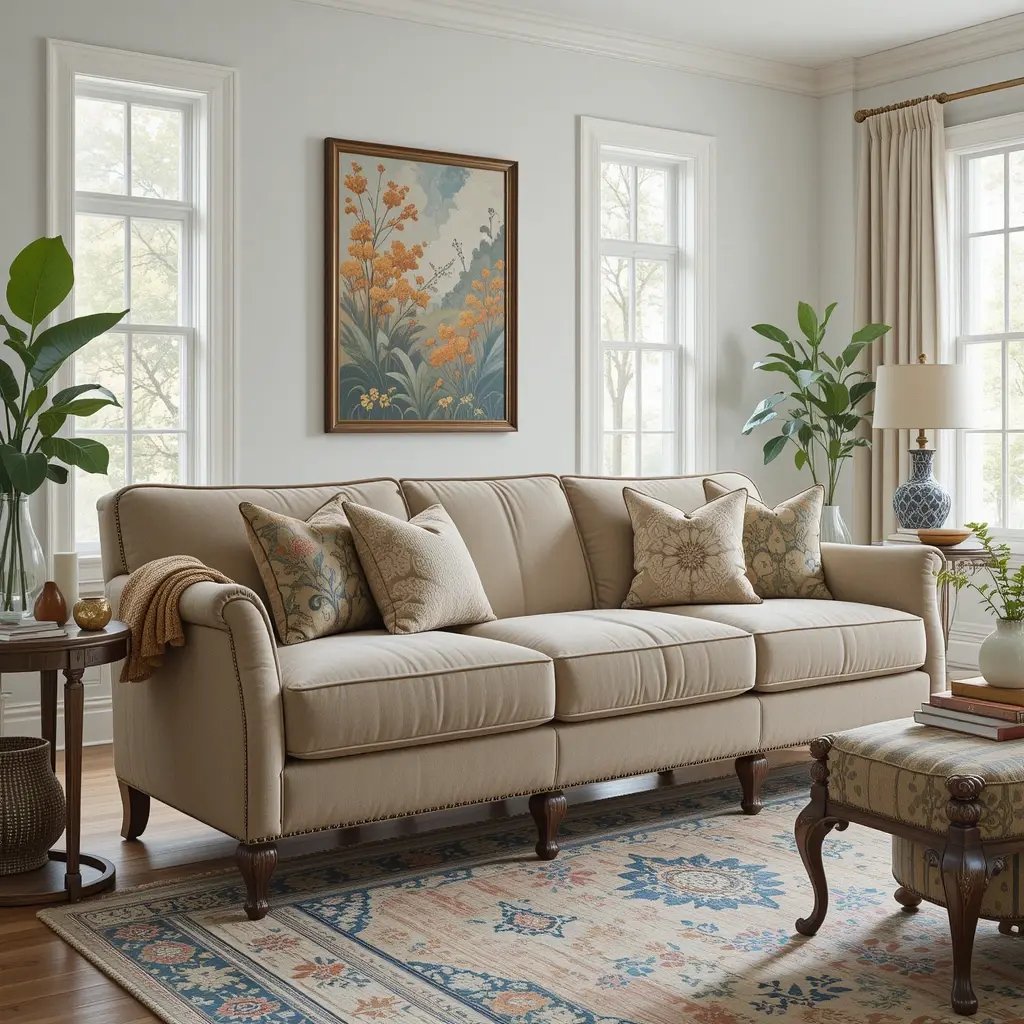 Handcrafted Artisan Statement Sofa