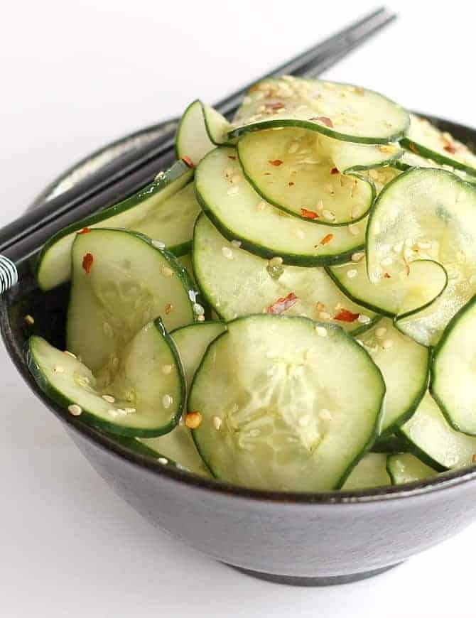Asian Sesame Cucumber Salad