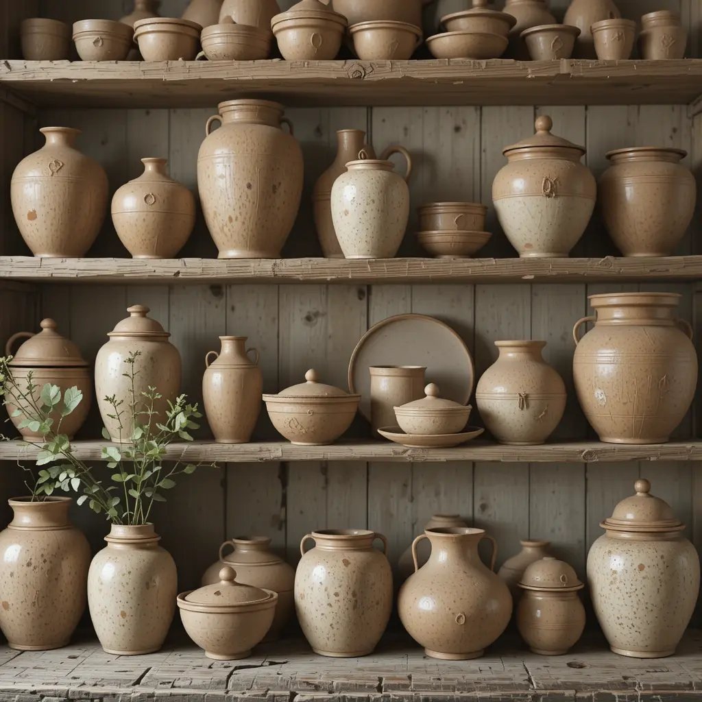 Old Stoneware and Crocks as Decor