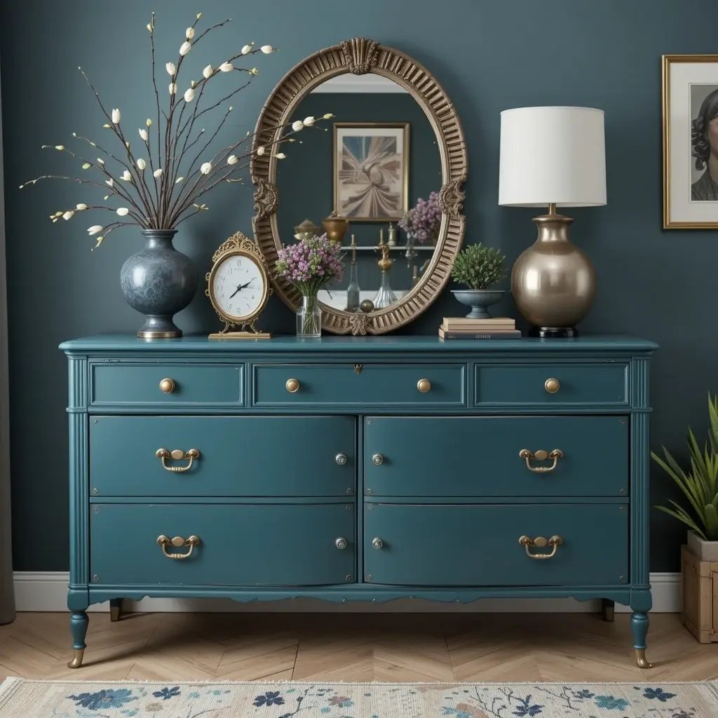 Teal Painted Furniture Pieces