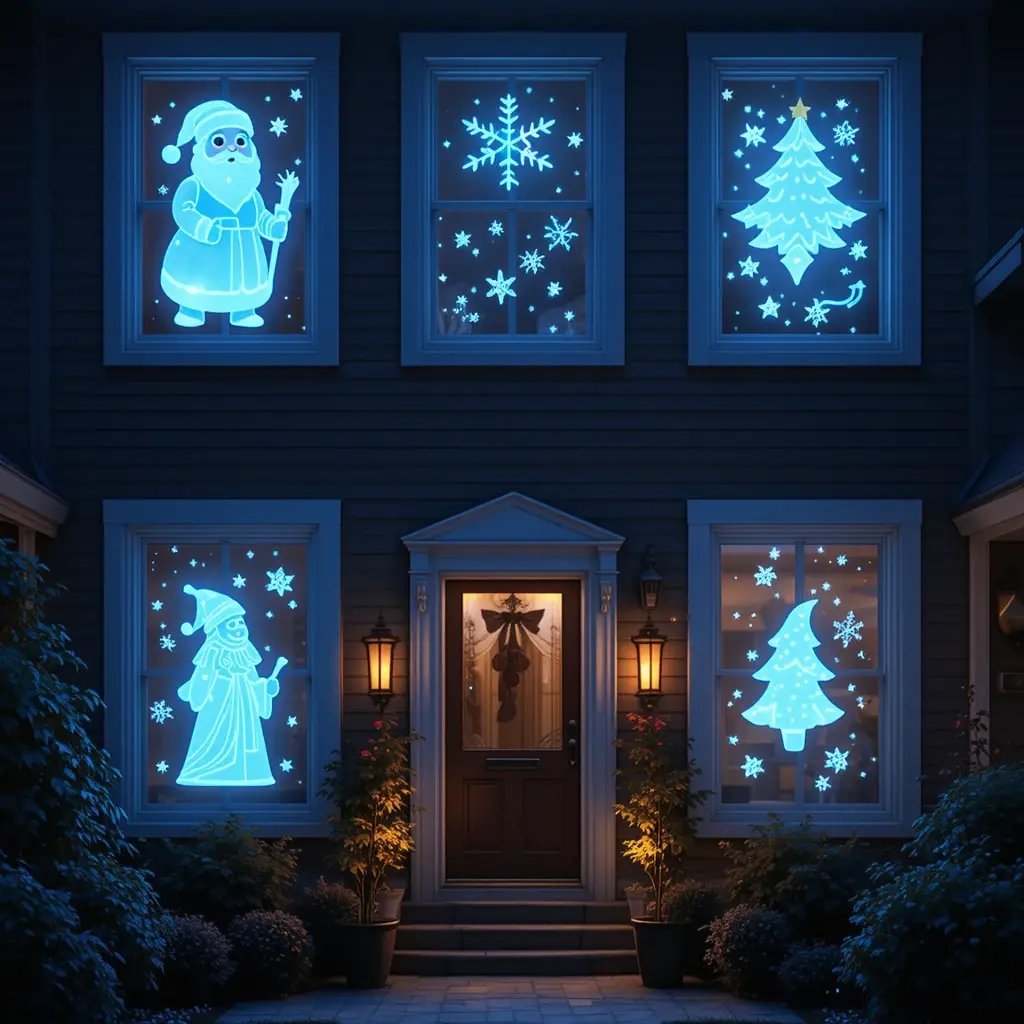 Add Window Silhouettes or LED Motifs