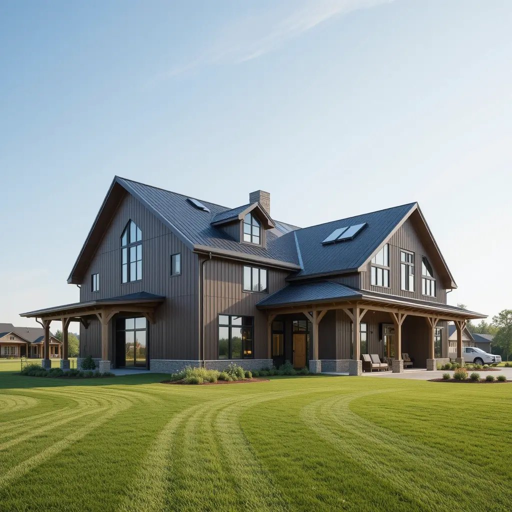 Contemporary Flat-Roof Design