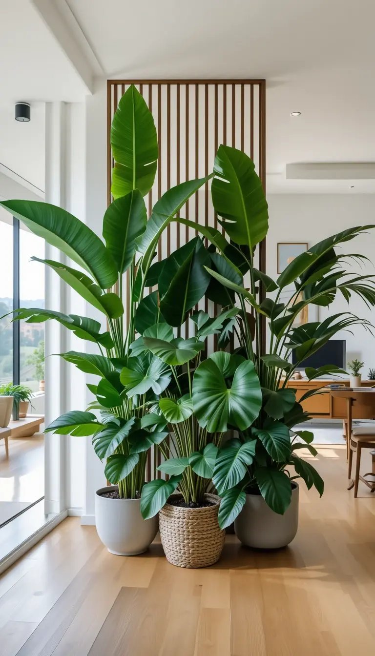 Use Plants to Define Spaces in Open Floor Plans