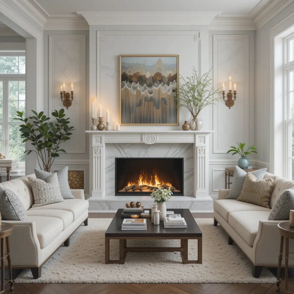 Include a Cozy Fireplace