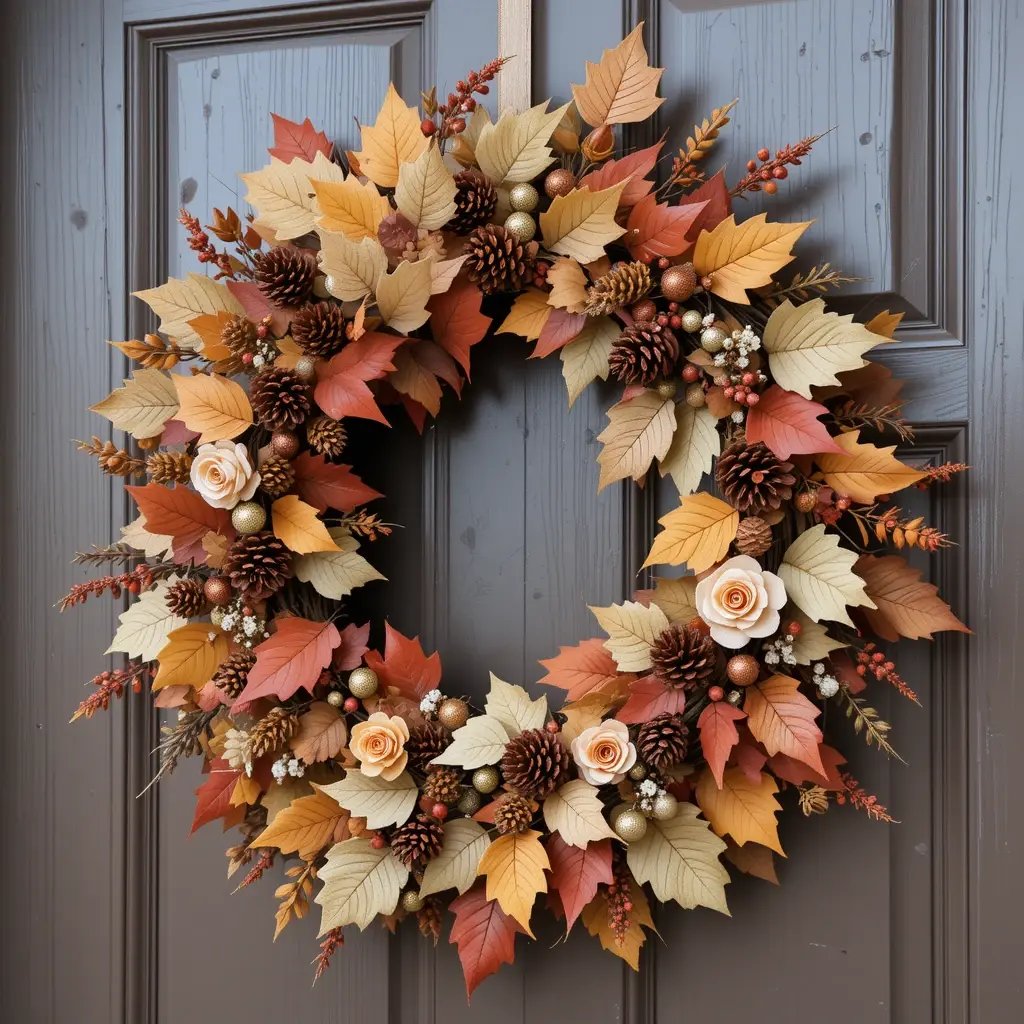 Decorate with Fall Wreaths