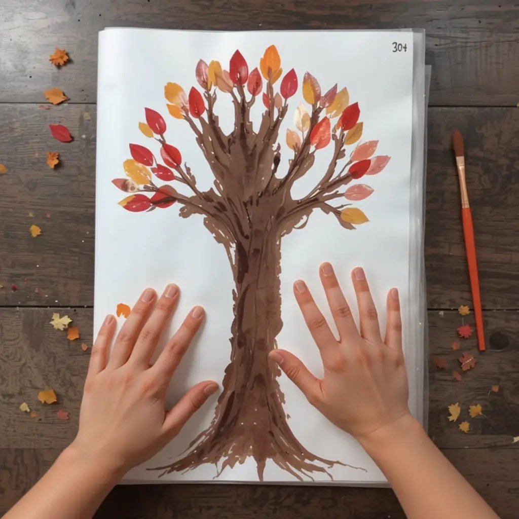 Handprint Tree Art