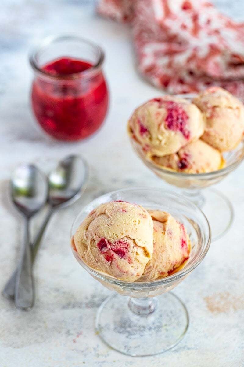 Rhubarb Ice Cream