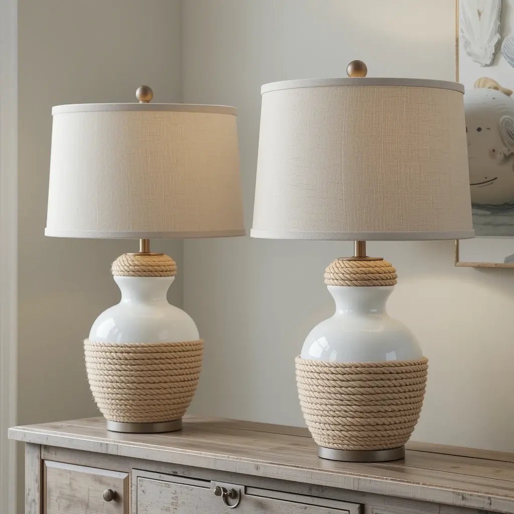 Rope-Wrapped Accent Lighting