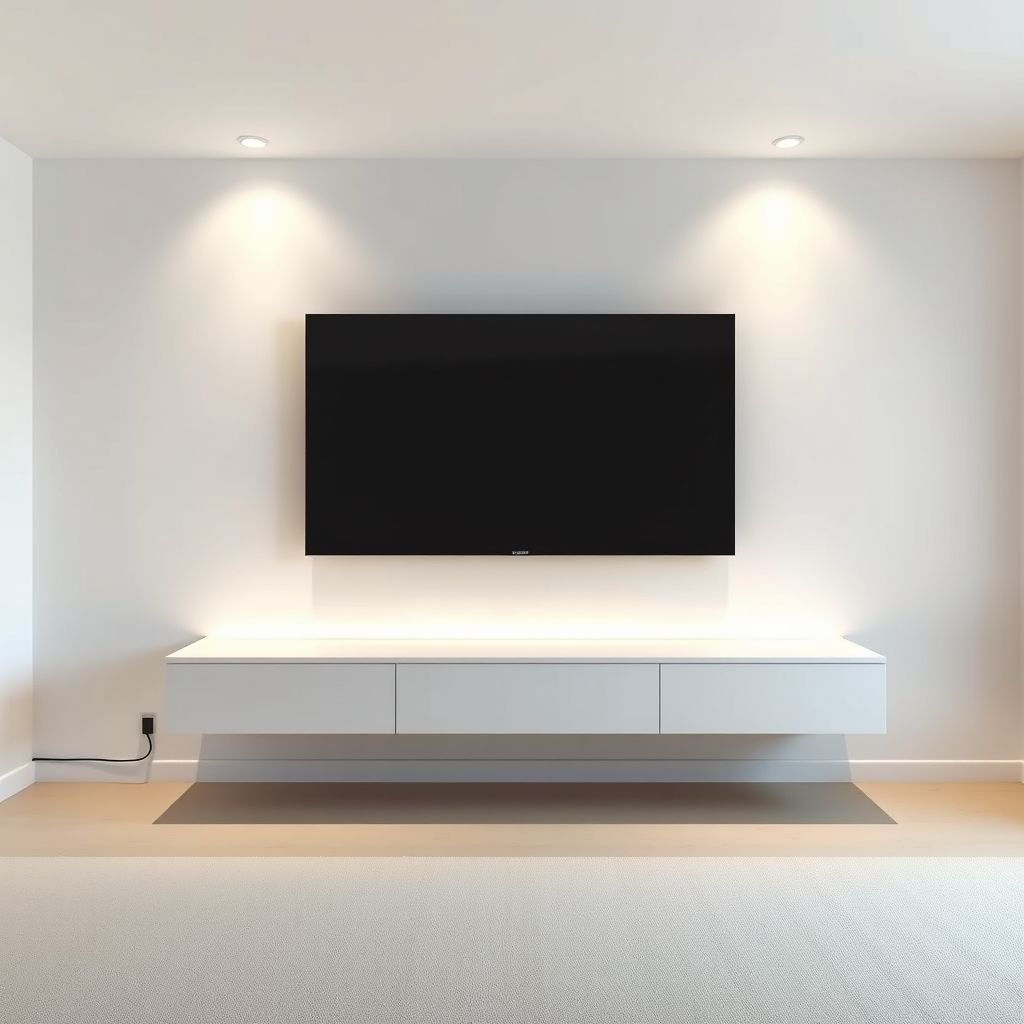 Minimalist Media Wall
