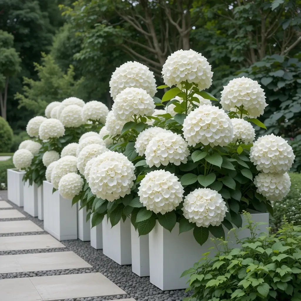 Modern Minimalist Hydrangea Design