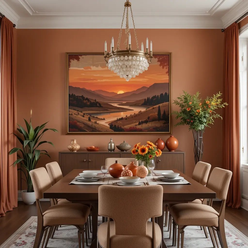 Opt for Warm Toned Art and Decor