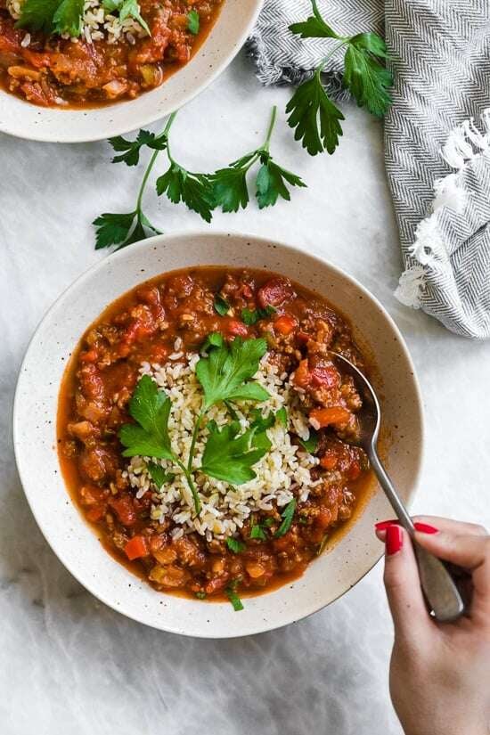 Stuffed pepper soup 