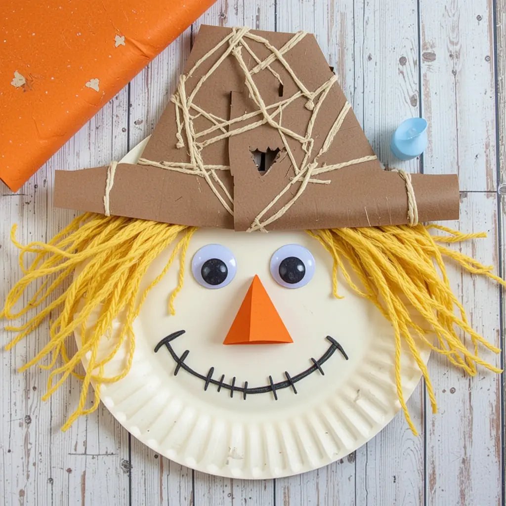 Scarecrow Paper Plate Craft
