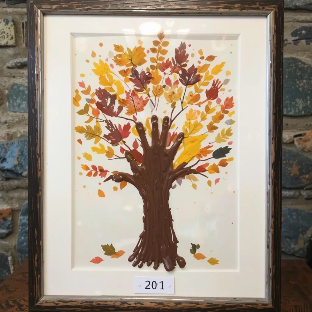 Fall Tree Handprint Art