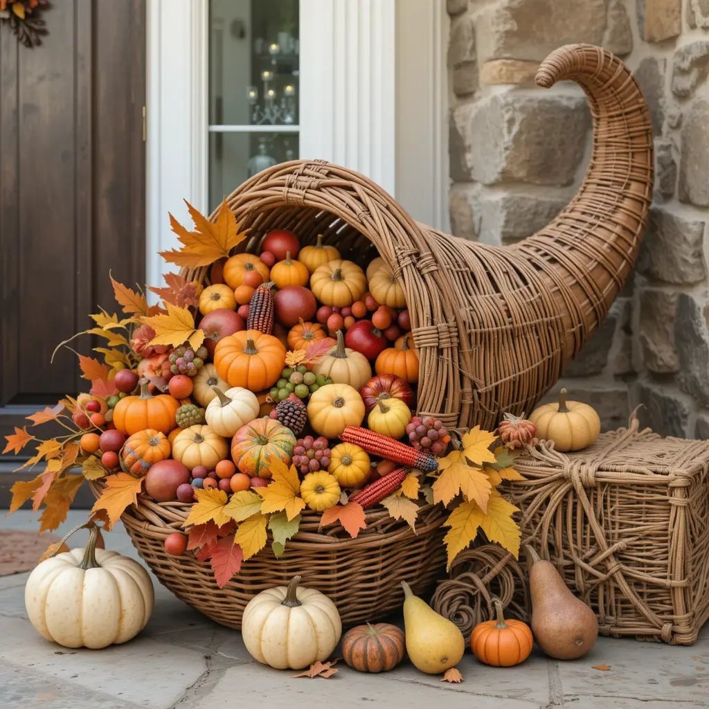 Harvest Cornucopia Arrangements