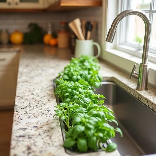 Built-In Herb Garden Strip