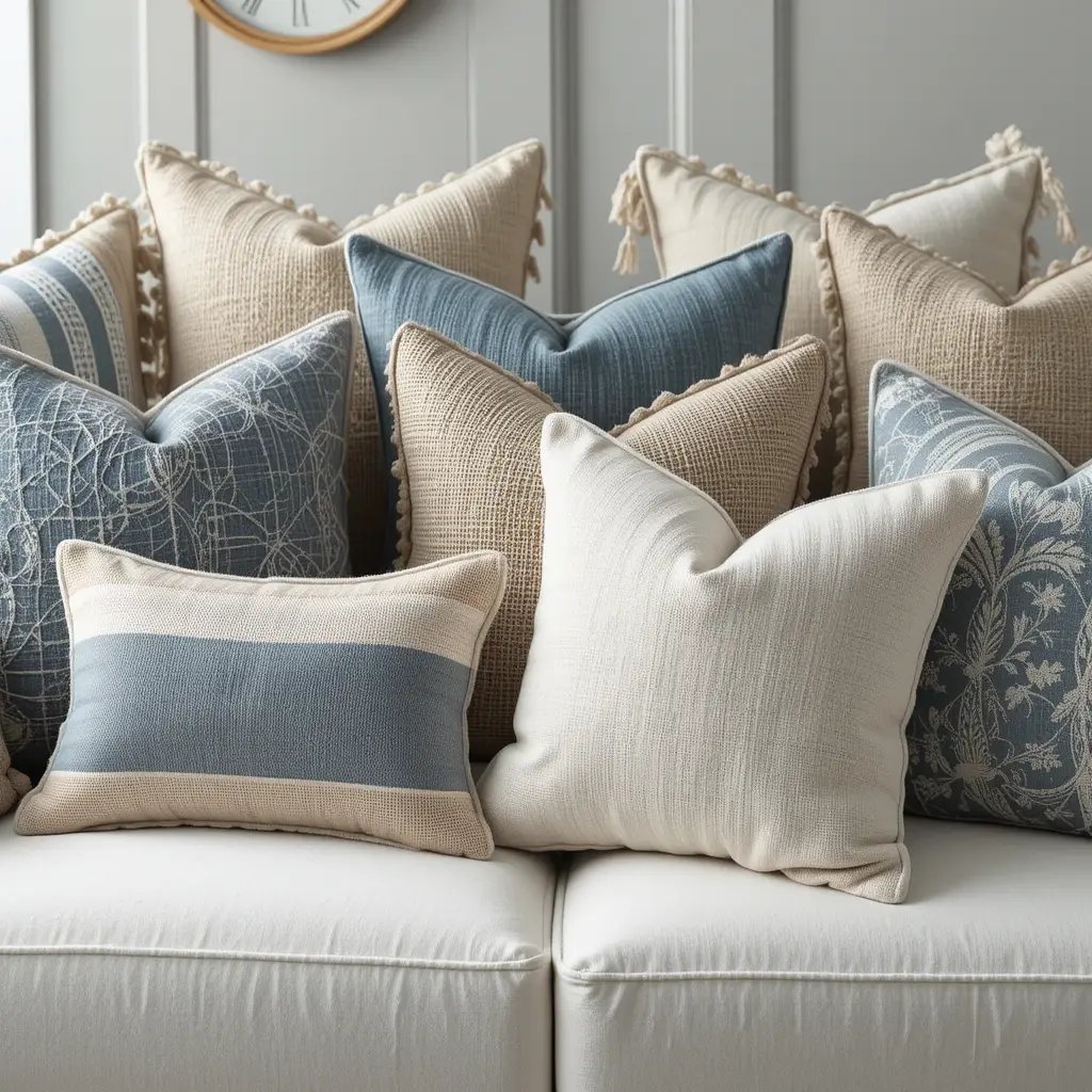 Natural Fiber Throw Pillows