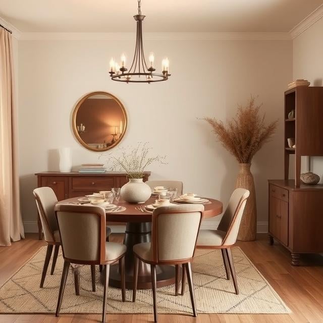 Layer with Warm Neutrals for Balance