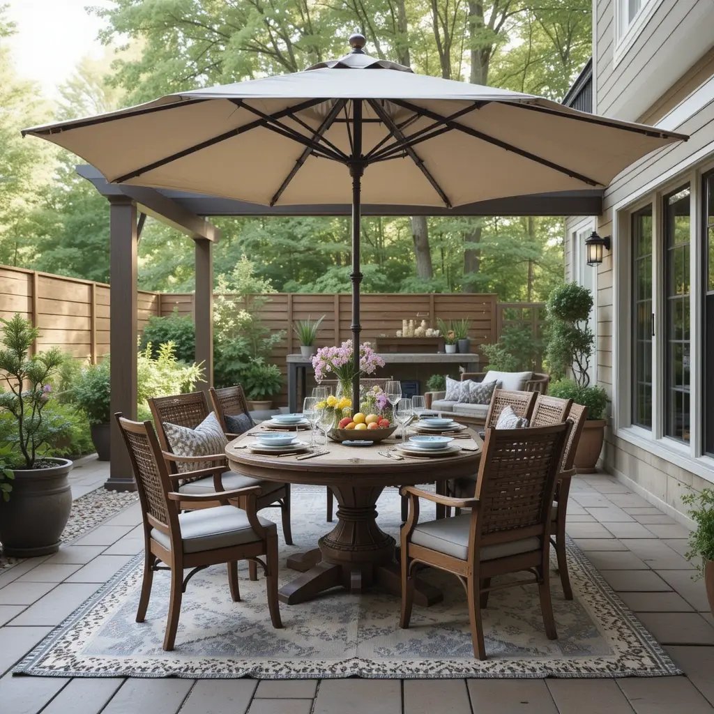 Create a Backyard Dining Zone