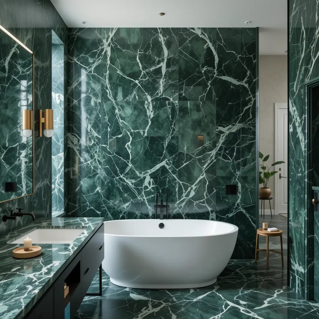 Full Marble Feature Wall