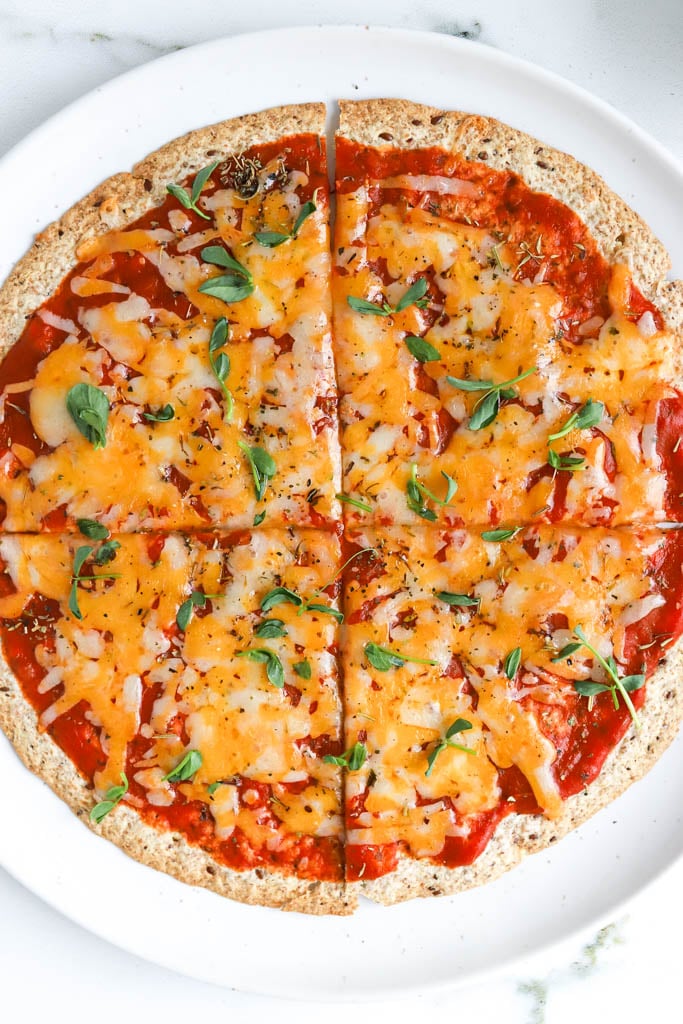 Quick Low Carb Tortilla Pizza Recipe