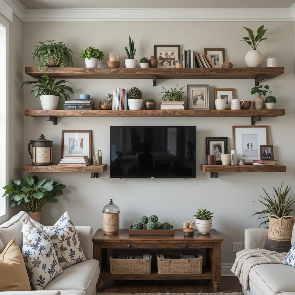 Reclaimed Wood Shelving