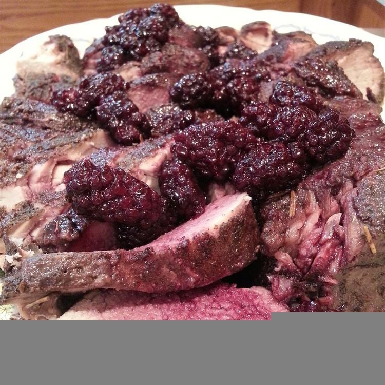 Slow Cooker Blackberry Pork Tenderloin