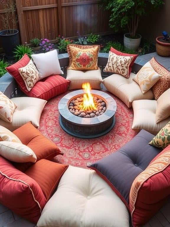 Japanese-Inspired Floor Cushion Seating