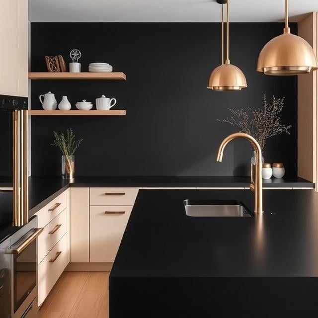 Minimalist Matte Black Surfaces