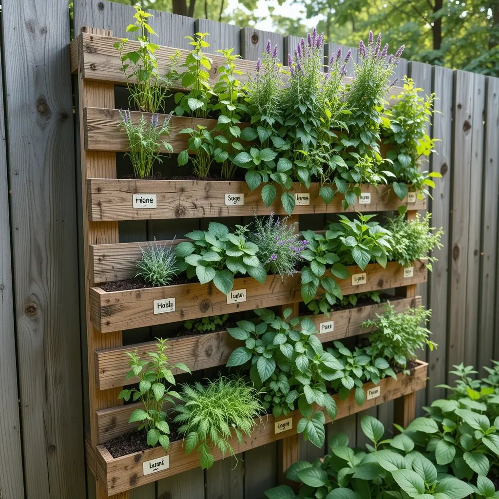 Create a Vertical Herb Wall