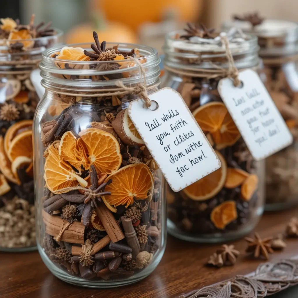 Autumn Potpourri Jars