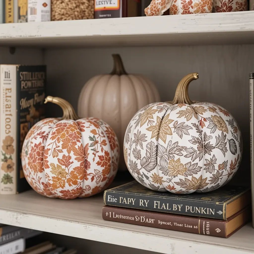 Decoupaged Pumpkin