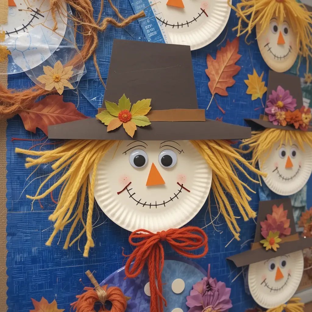 Paper Plate Scarecrows