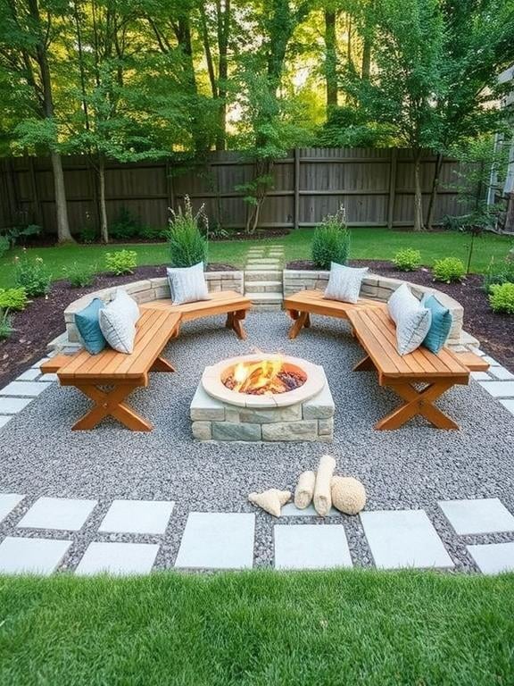Picnic Table Style Bench Seating