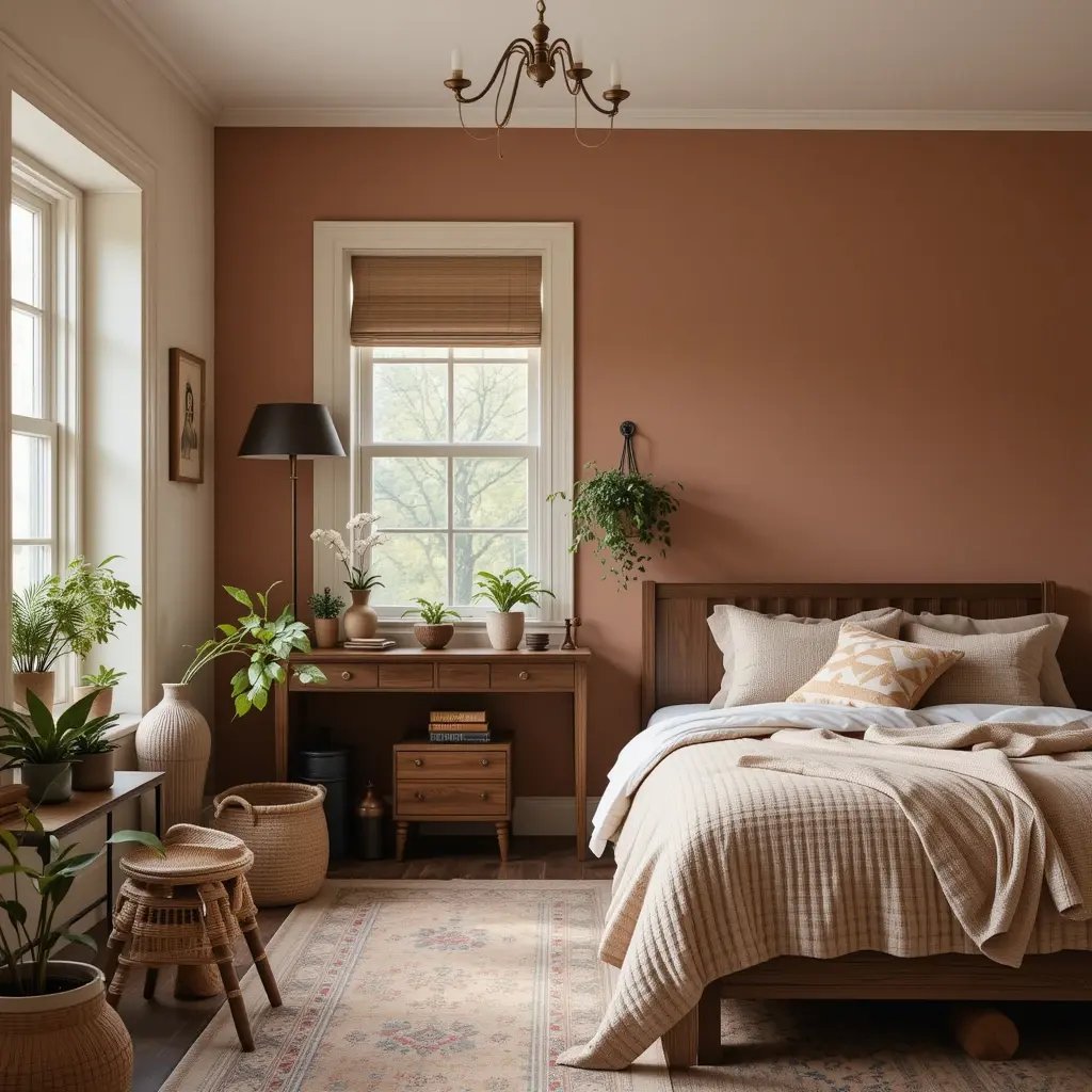 Clay-Colored Walls for Subtle Warmth