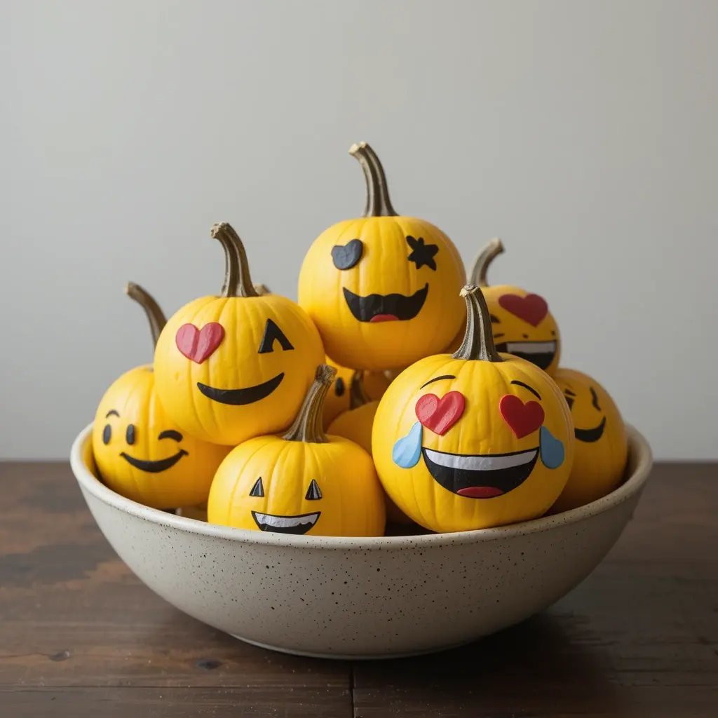 Emoji Pumpkins