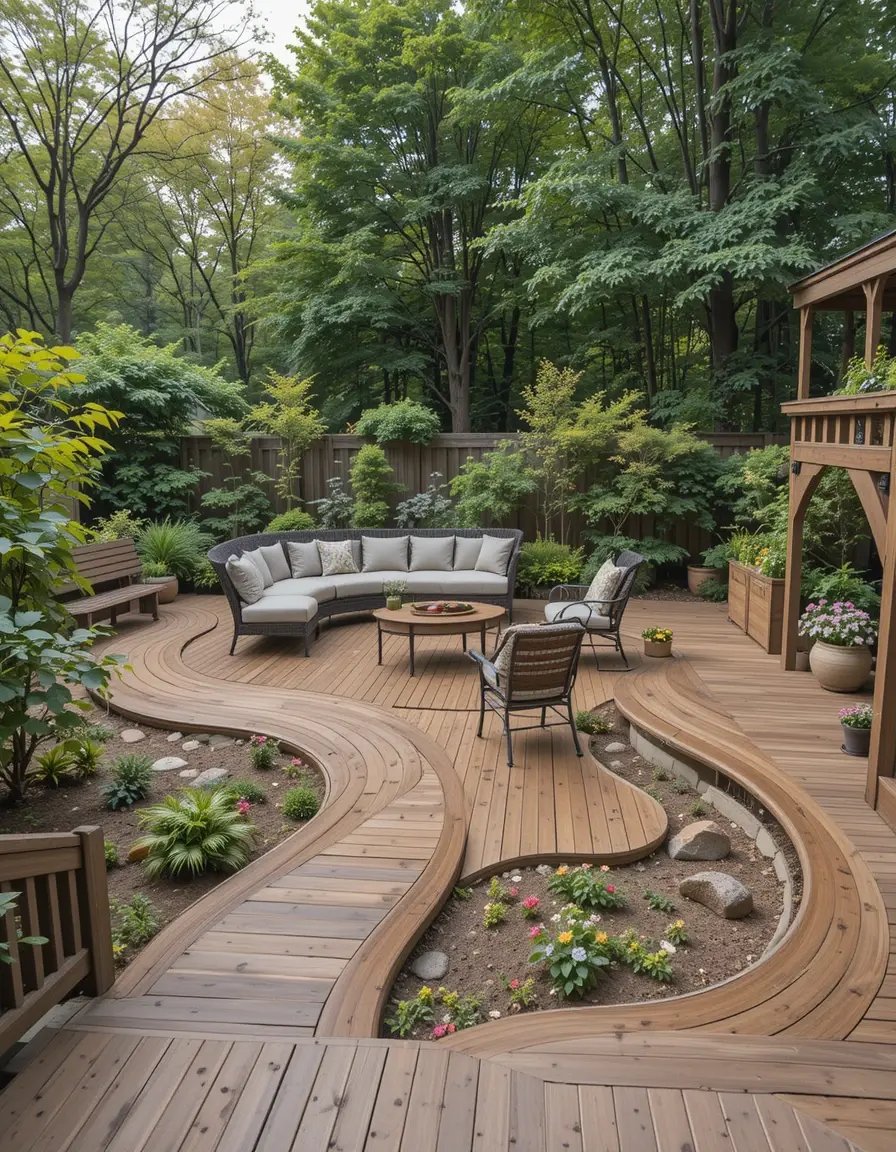 Curved Flowing Deck