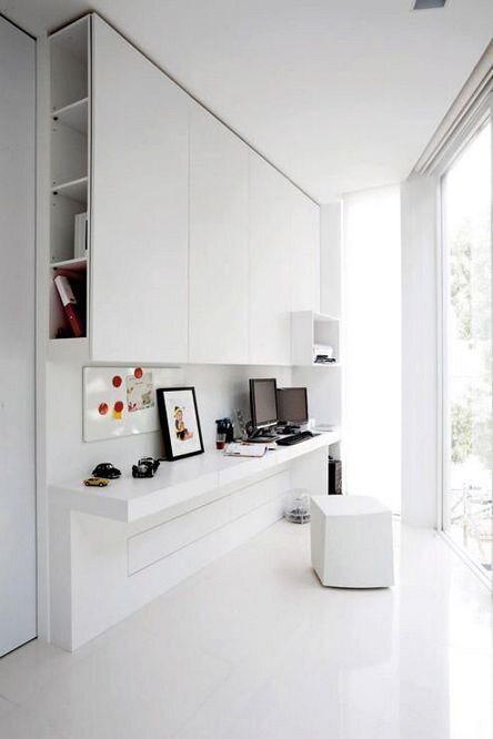 White office nook