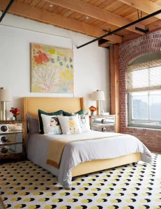 Cream + Soft Gray + Squash Yellow + Emerald Gree