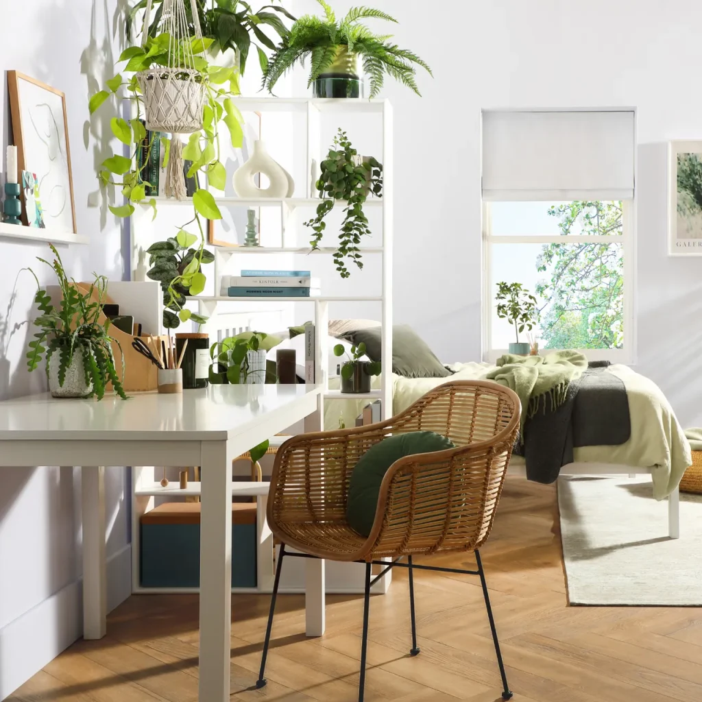 Label areas in your rustic home office decor