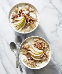 Maple, Pear, and Pecan Slow Cooker Steel-Cut Oats