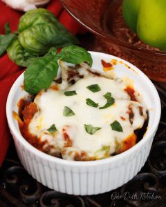 Crustless pizza bowl