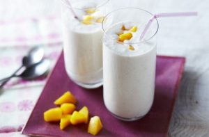 Dairy free mango and coconut smoothie