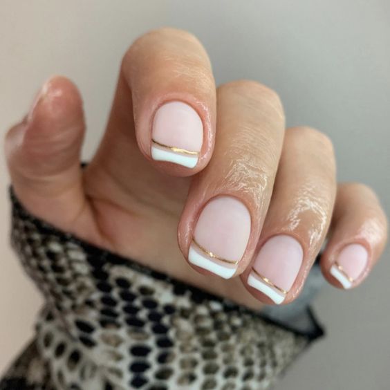 Subtle French Tips: