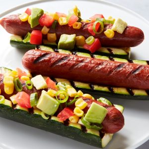 Zucchini Bun Hot Dogs