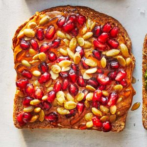 Pomegranate-Almond Toast
