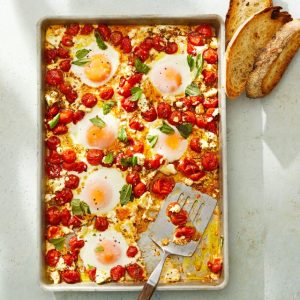 Tomato and Feta Baked Eggs