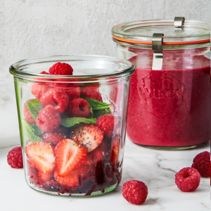 . Berry, Chia, and Mint Smoothie